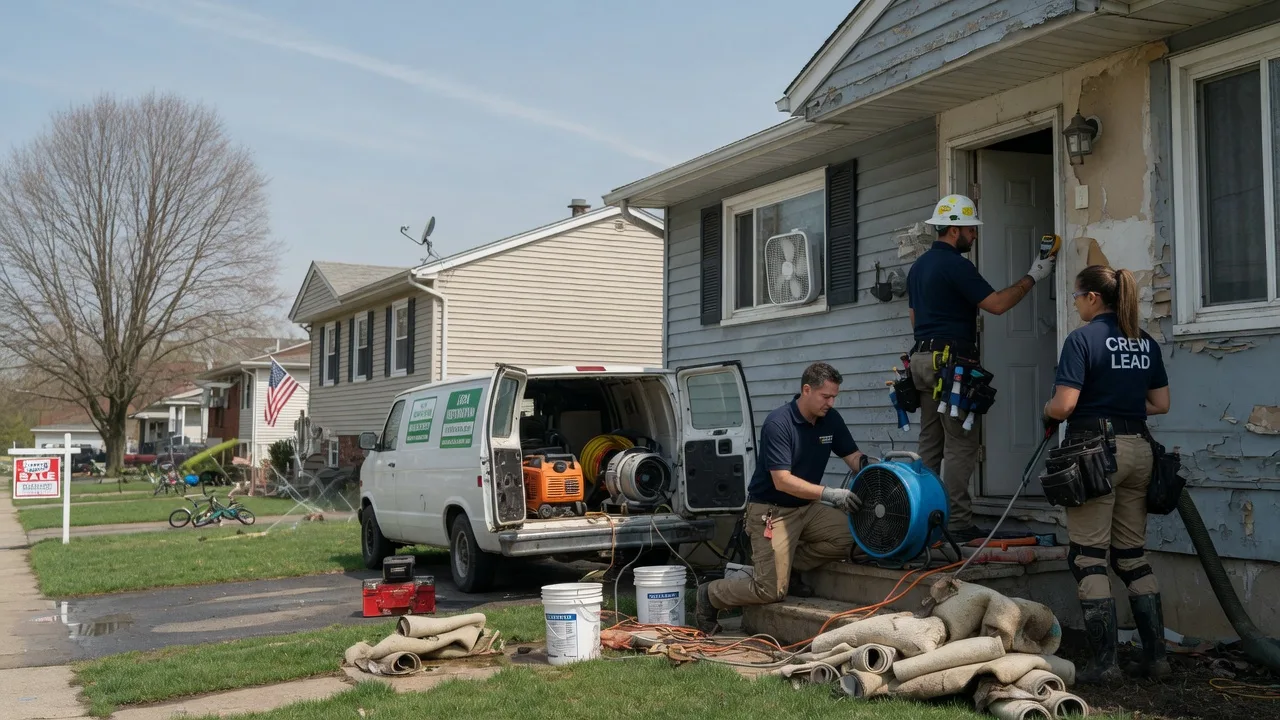 Flood Cleanup in Waterman, IL near me